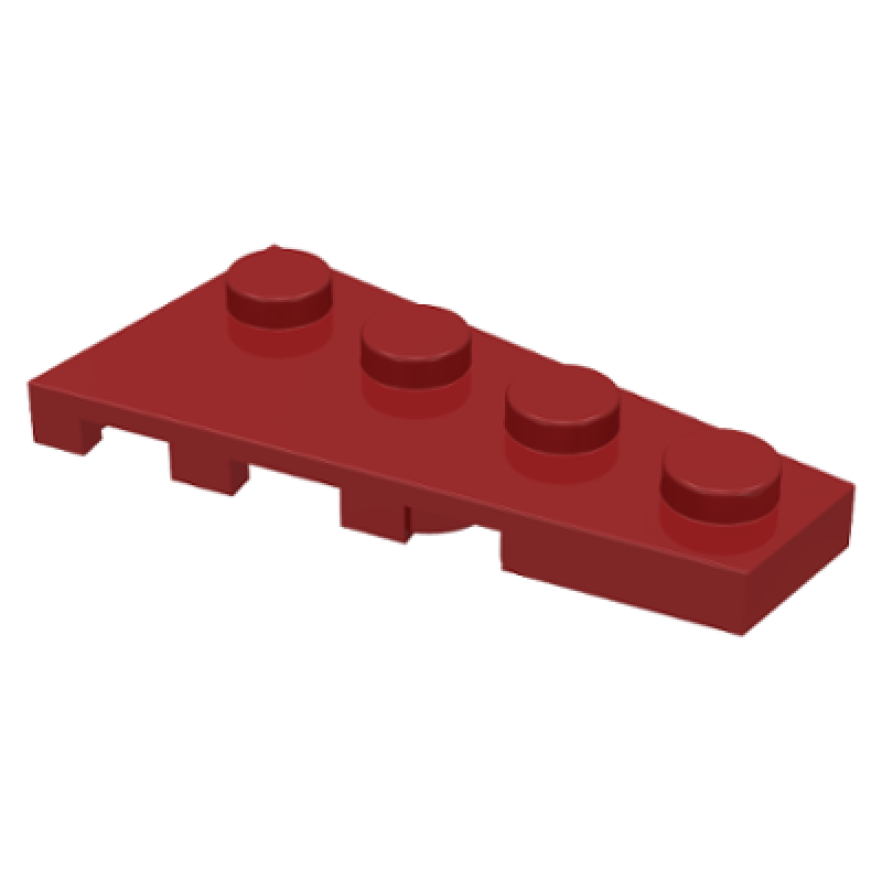 Wig, Plaat 4x2 rechts Dark Red